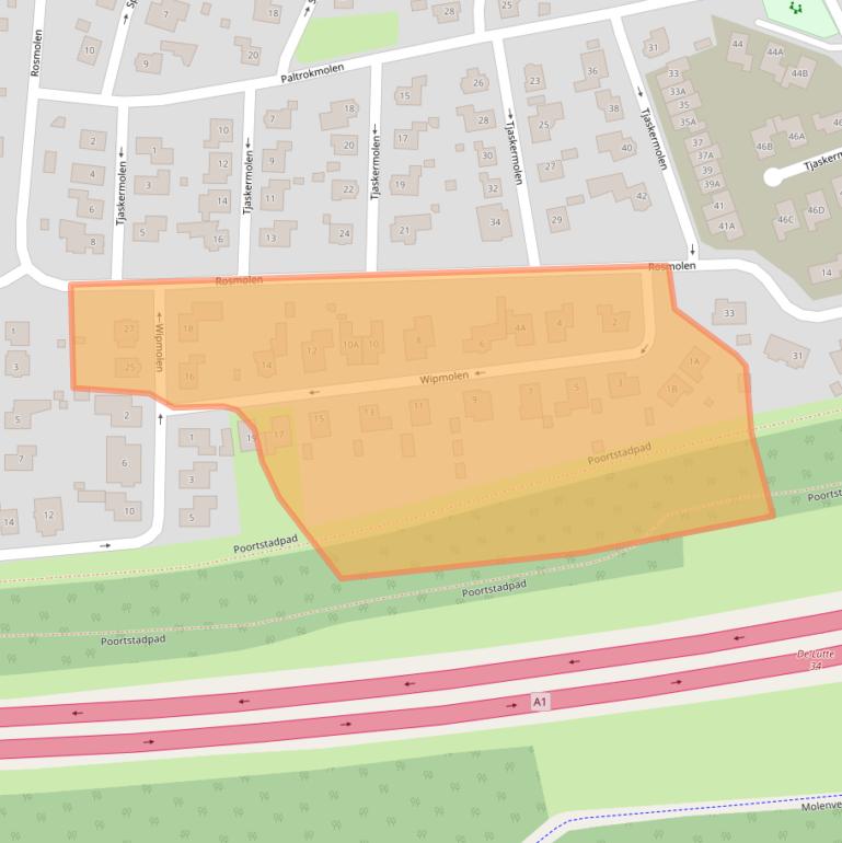 Kaart van postcodegebied 7587RS.