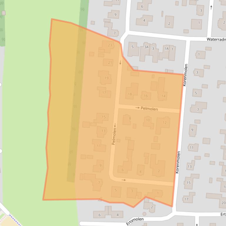 Kaart van postcodegebied 7587SG.