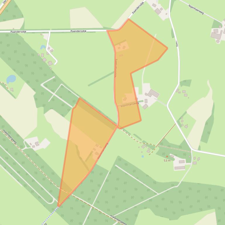 Kaart van postcodegebied 7588PX.