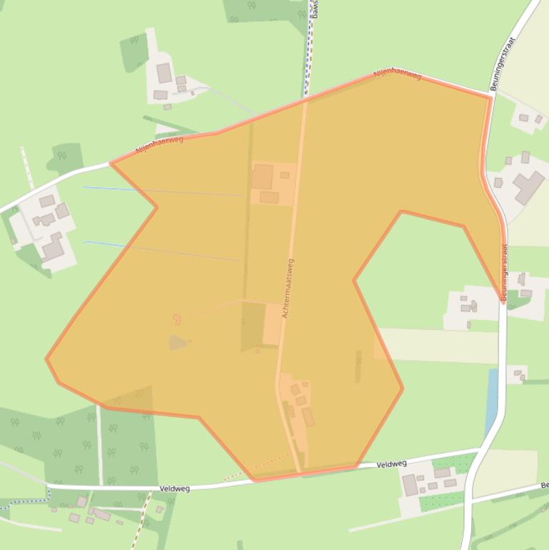 Kaart van postcodegebied 7588RE.