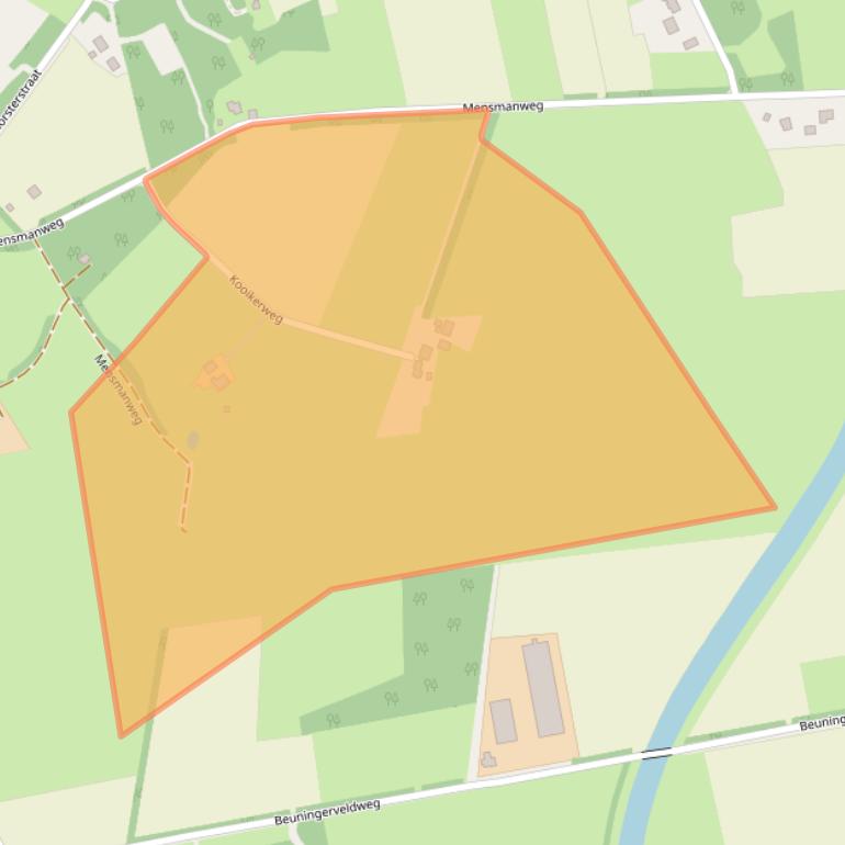 Kaart van postcodegebied 7588RL.