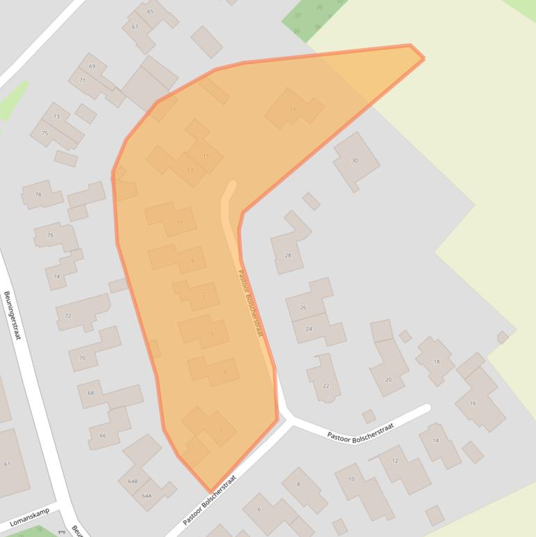 Kaart van postcodegebied 7588RT.