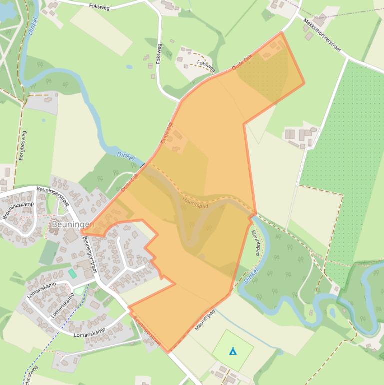 Kaart van postcodegebied 7588RV.