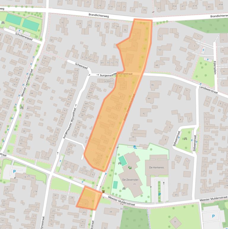 Kaart van postcodegebied 7591AB.