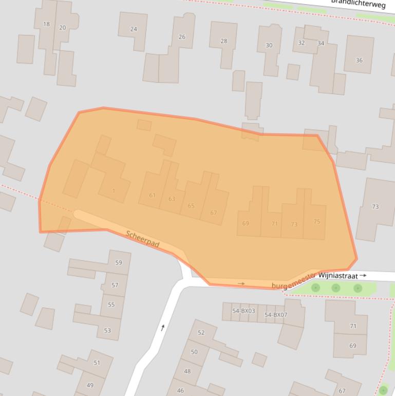 Kaart van postcodegebied 7591AG.