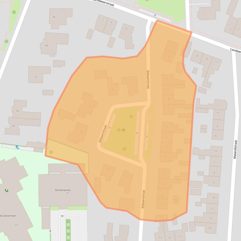 Kaart van postcodegebied 7591AJ.