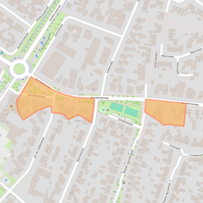 Kaart van postcodegebied 7591AR.