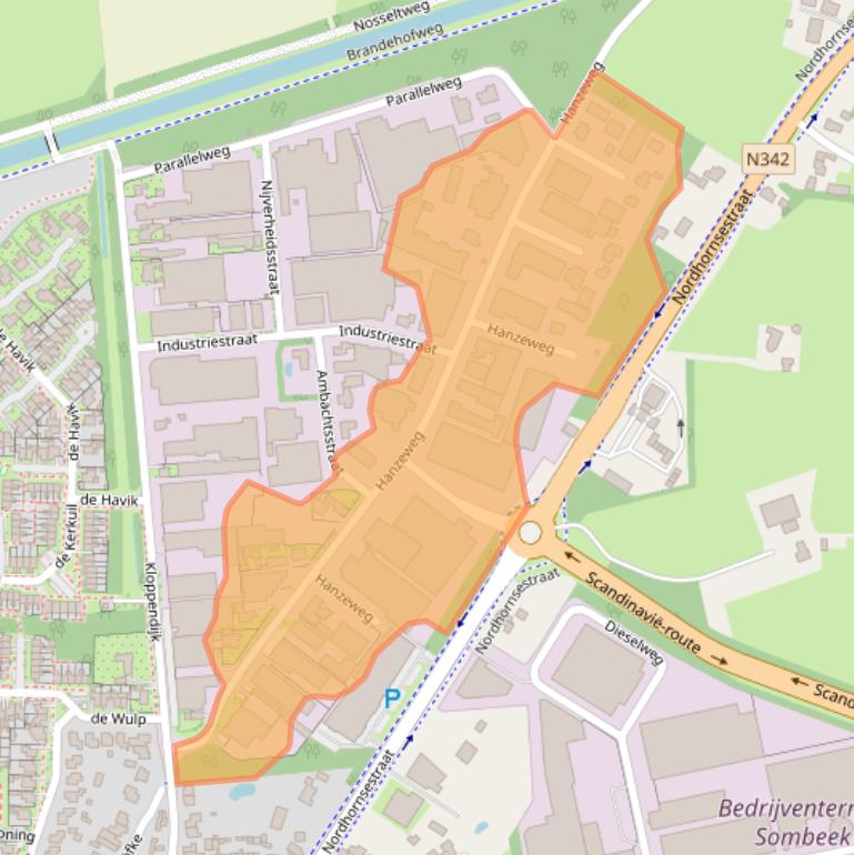 Kaart van postcodegebied 7591BK.