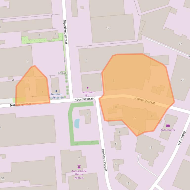 Kaart van postcodegebied 7591BL.