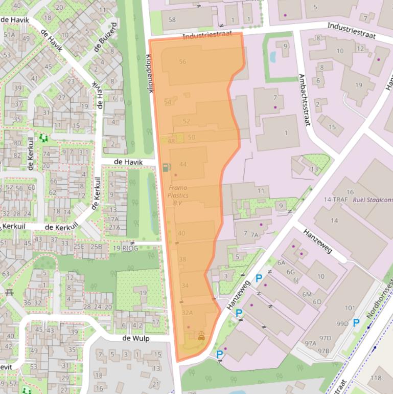 Kaart van postcodegebied 7591BT.