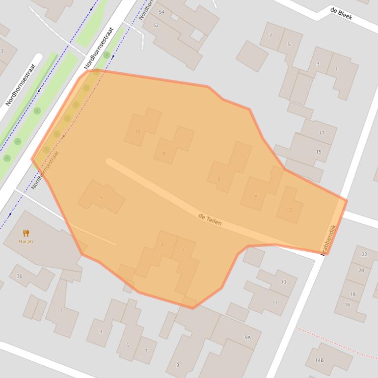 Kaart van postcodegebied 7591BZ.