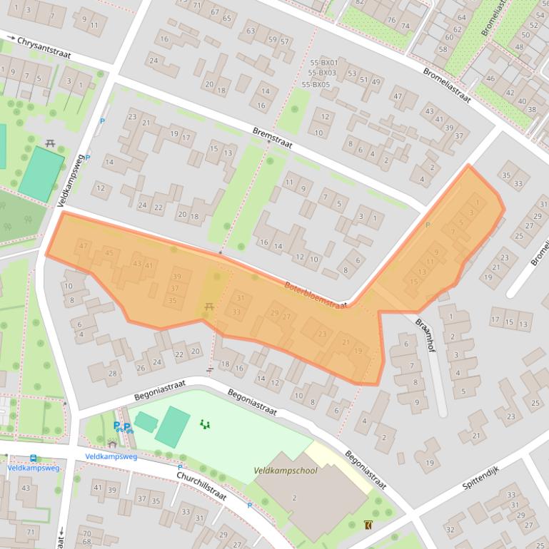 Kaart van postcodegebied 7591CR.
