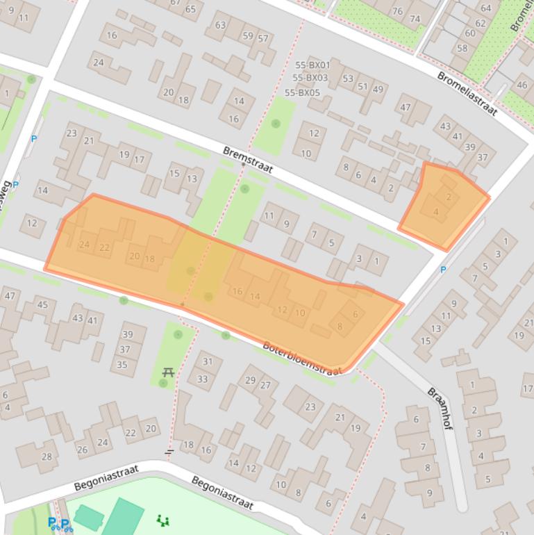 Kaart van postcodegebied 7591CS.