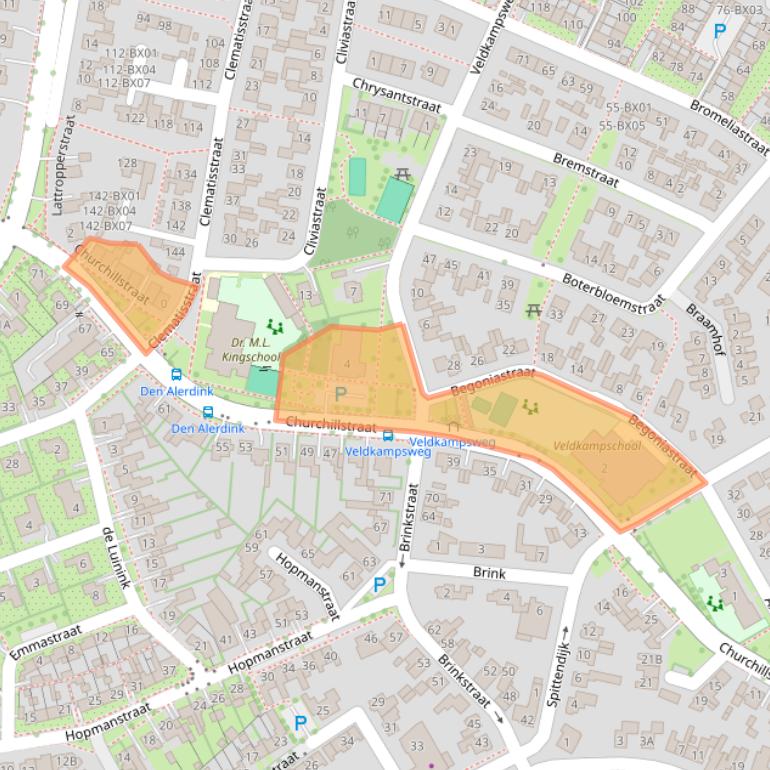 Kaart van postcodegebied 7591CX.