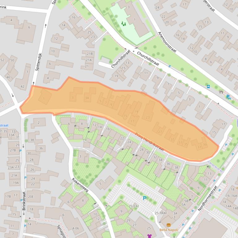 Kaart van postcodegebied 7591DA.