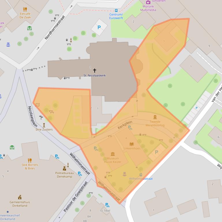 Kaart van postcodegebied 7591DD.