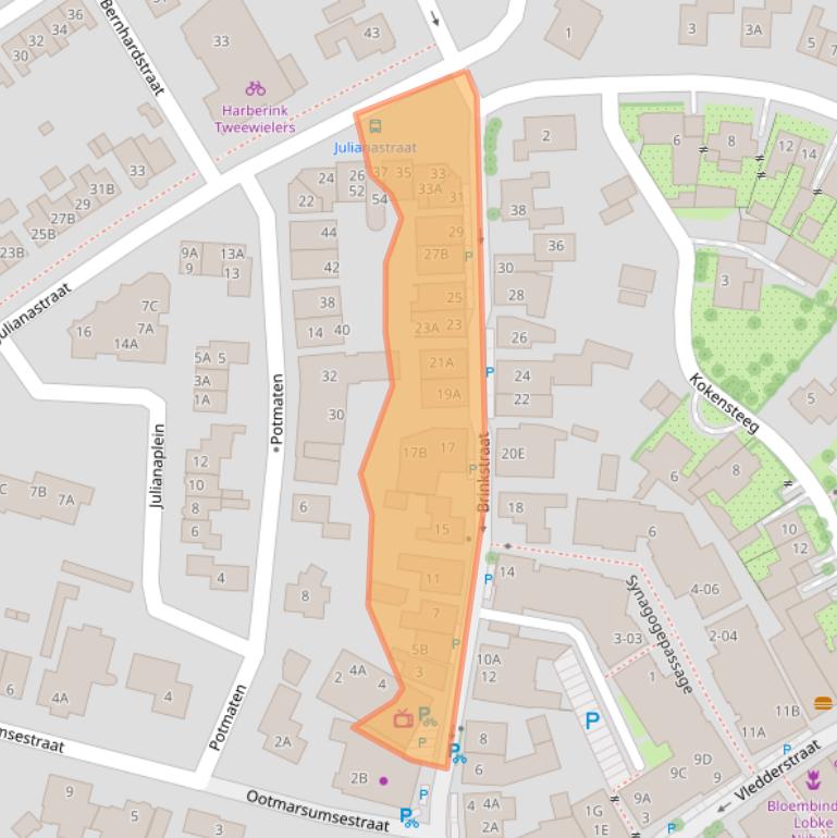 Kaart van postcodegebied 7591DM.