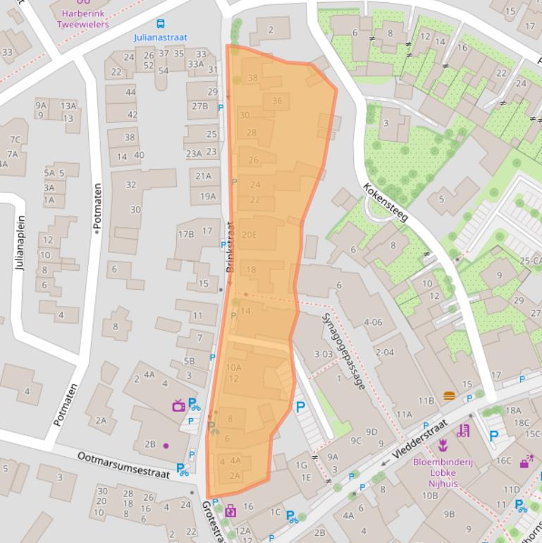 Kaart van postcodegebied 7591DP.