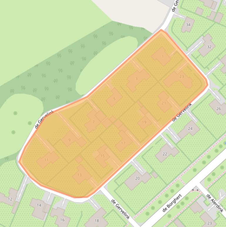 Kaart van postcodegebied 7591DS.