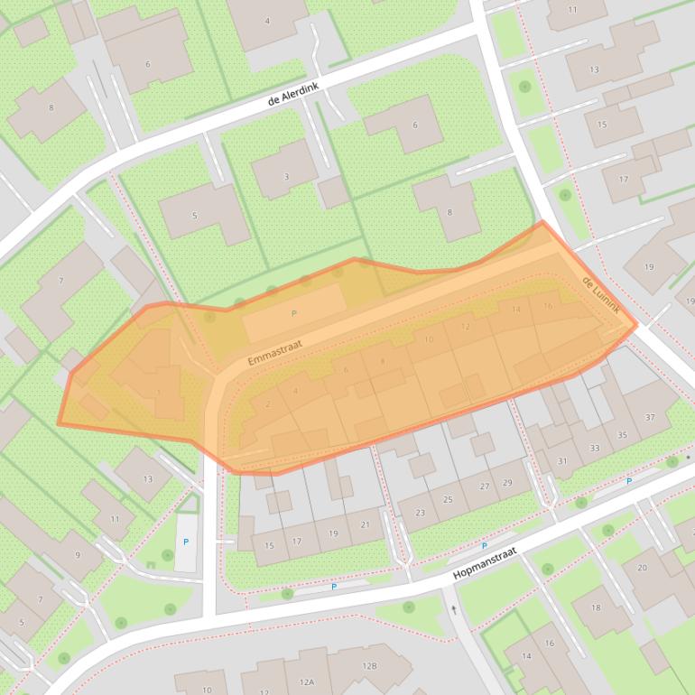 Kaart van postcodegebied 7591EA.