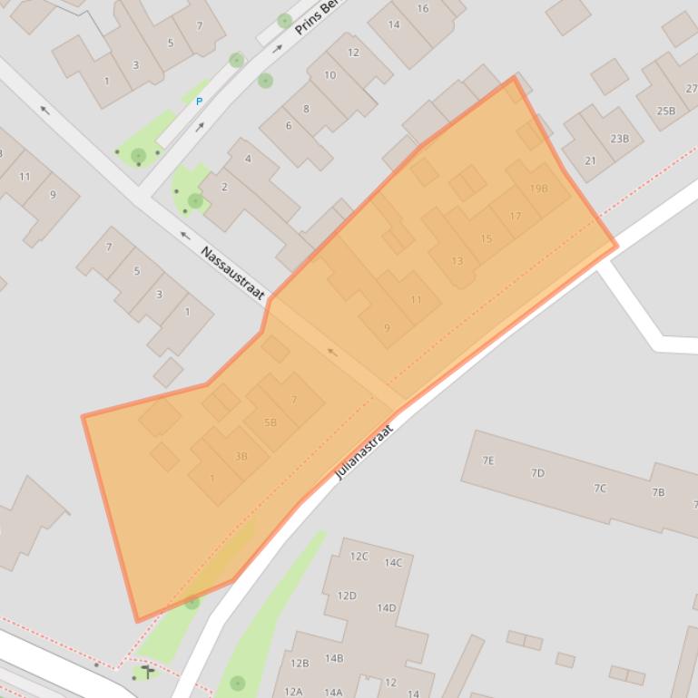 Kaart van postcodegebied 7591EJ.