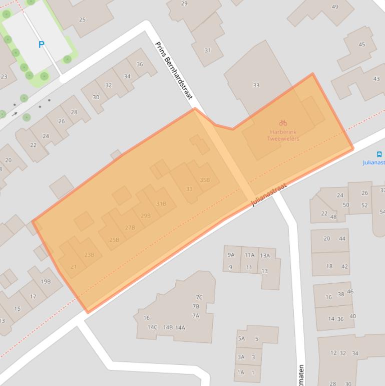 Kaart van postcodegebied 7591EK.