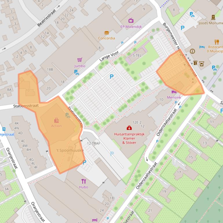 Kaart van postcodegebied 7591GG.