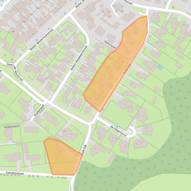 Kaart van postcodegebied 7591GW.