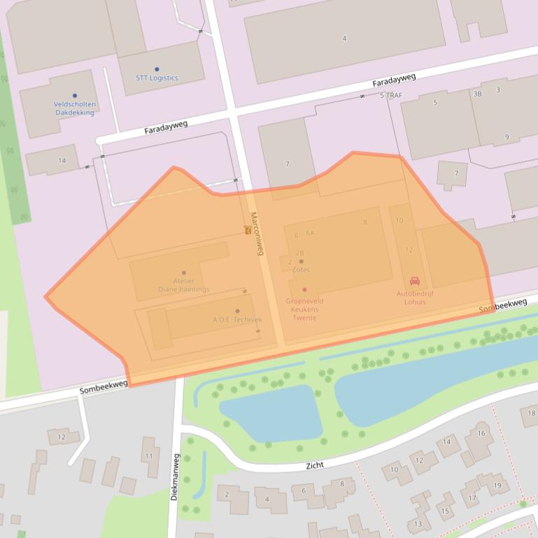 Kaart van postcodegebied 7591HH.