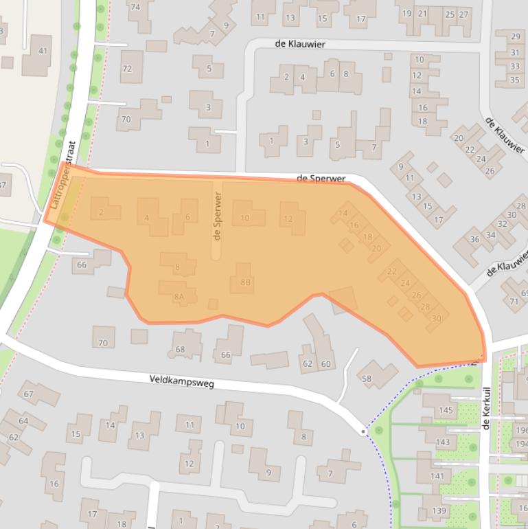 Kaart van postcodegebied 7591JL.