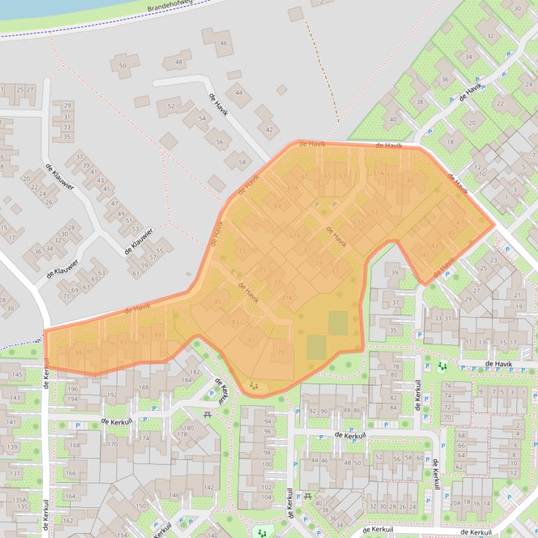 Kaart van postcodegebied 7591JW.