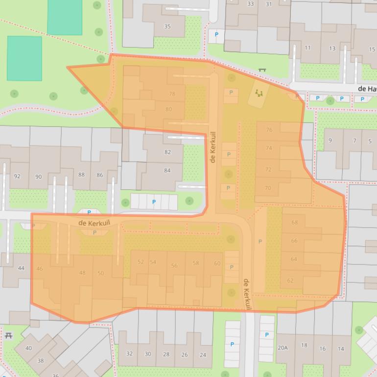 Kaart van postcodegebied 7591KB.