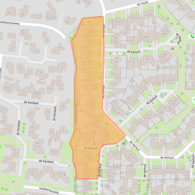 Kaart van postcodegebied 7591KL.