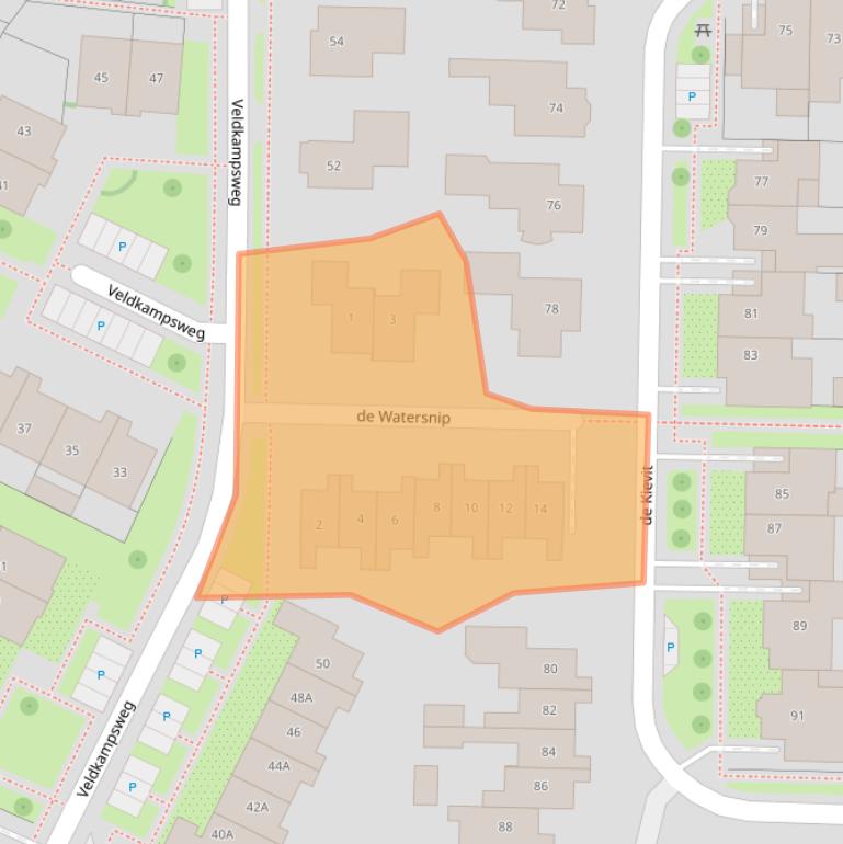 Kaart van postcodegebied 7591LR.