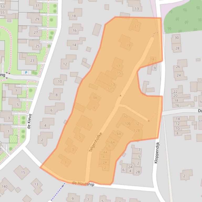 Kaart van postcodegebied 7591LV.