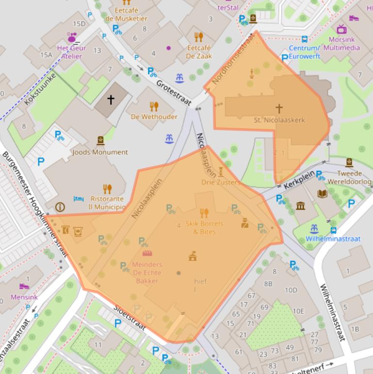 Kaart van postcodegebied 7591MA.