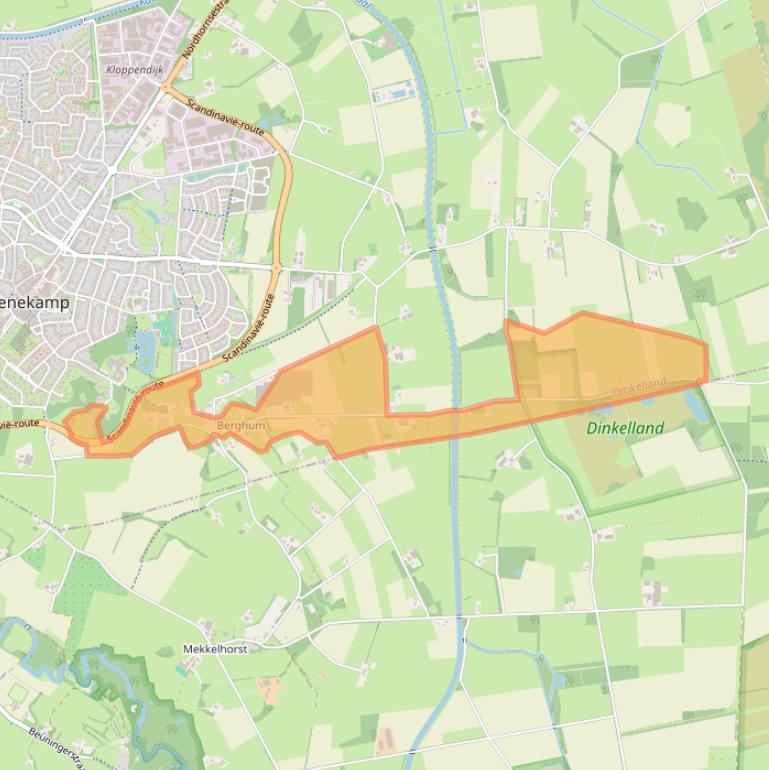 Kaart van postcodegebied 7591NB.
