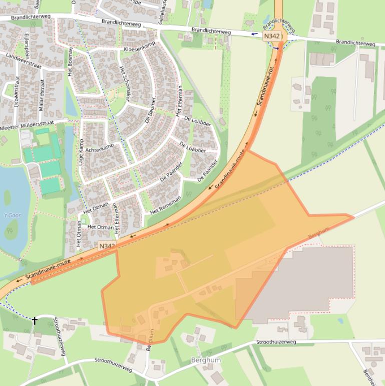 Kaart van postcodegebied 7591NC.
