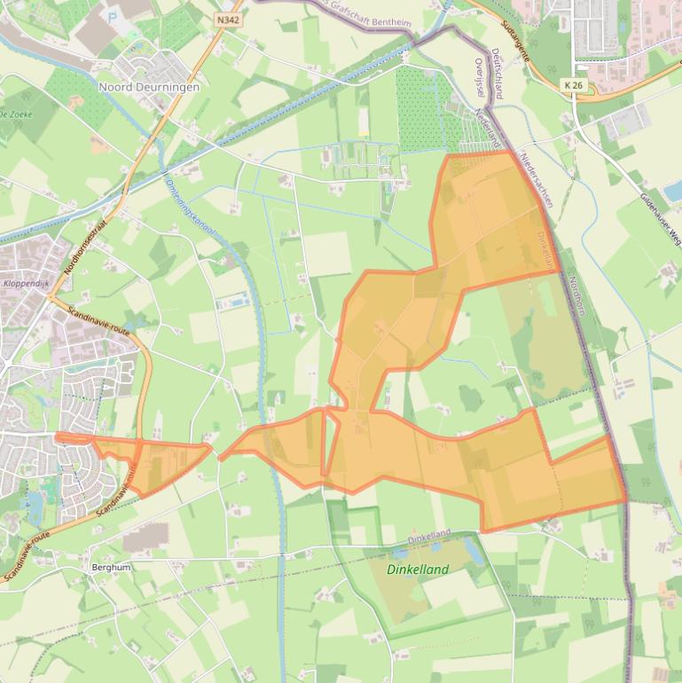 Kaart van postcodegebied 7591NE.