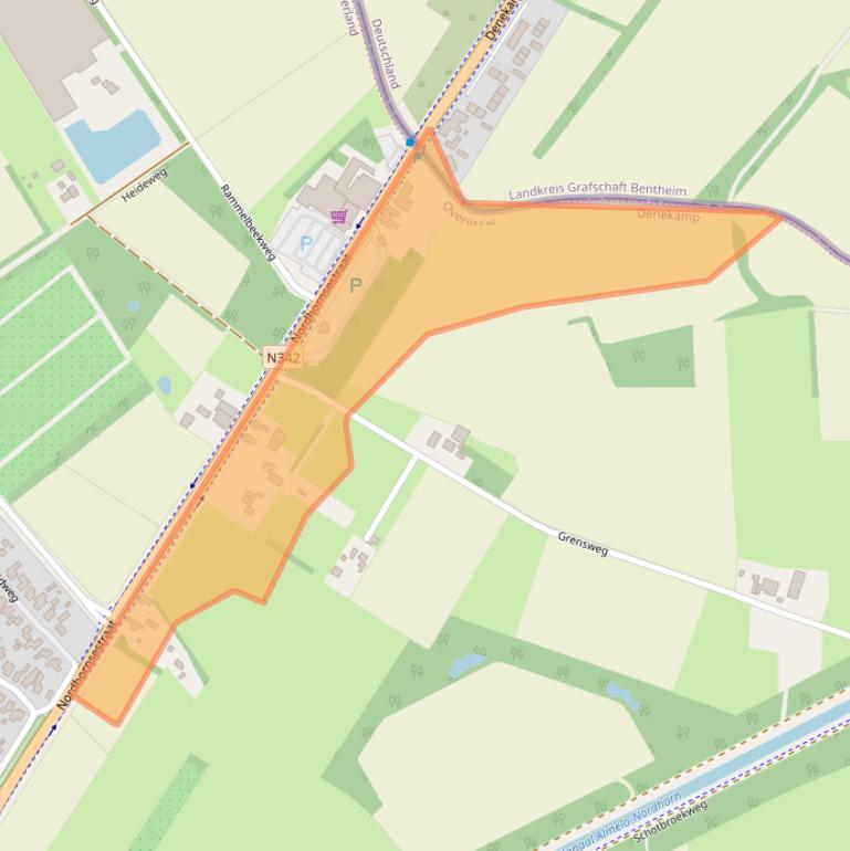 Kaart van postcodegebied 7591NM.