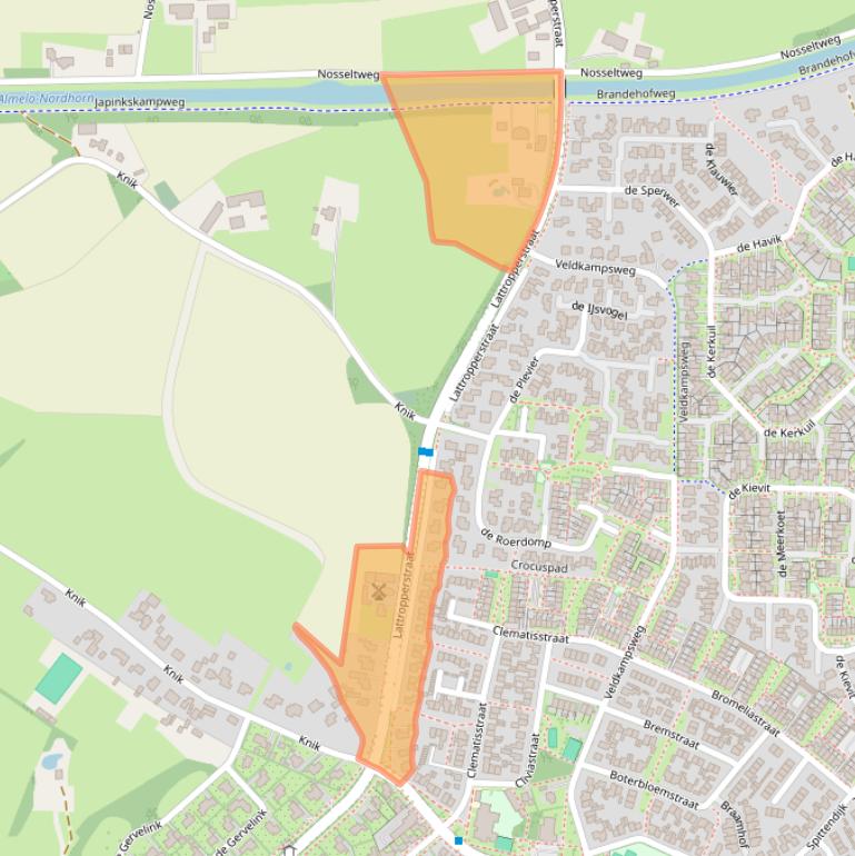 Kaart van postcodegebied 7591PJ.