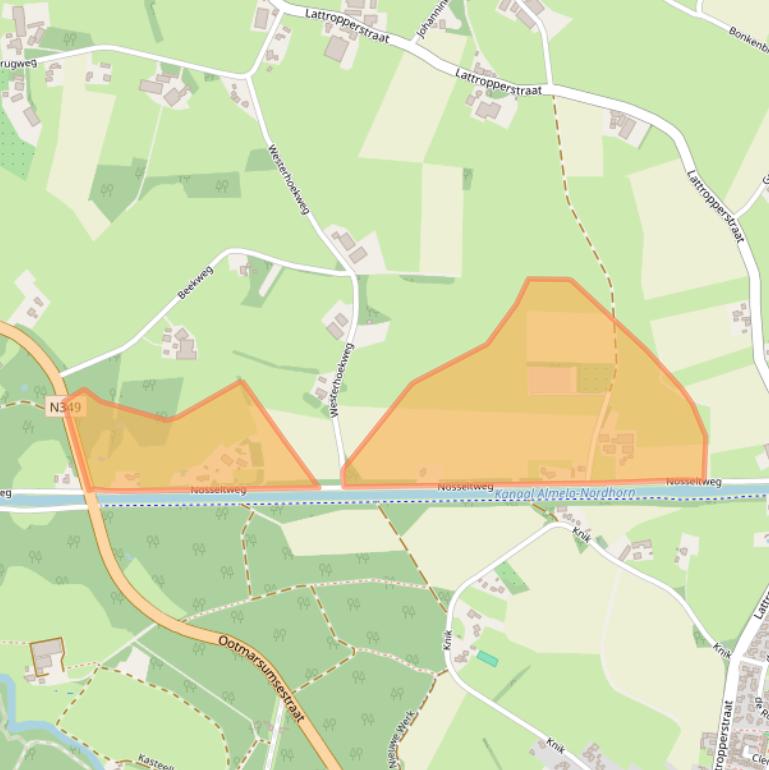 Kaart van postcodegebied 7591PP.