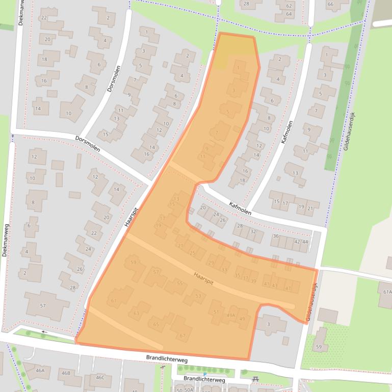 Kaart van postcodegebied 7591SJ.