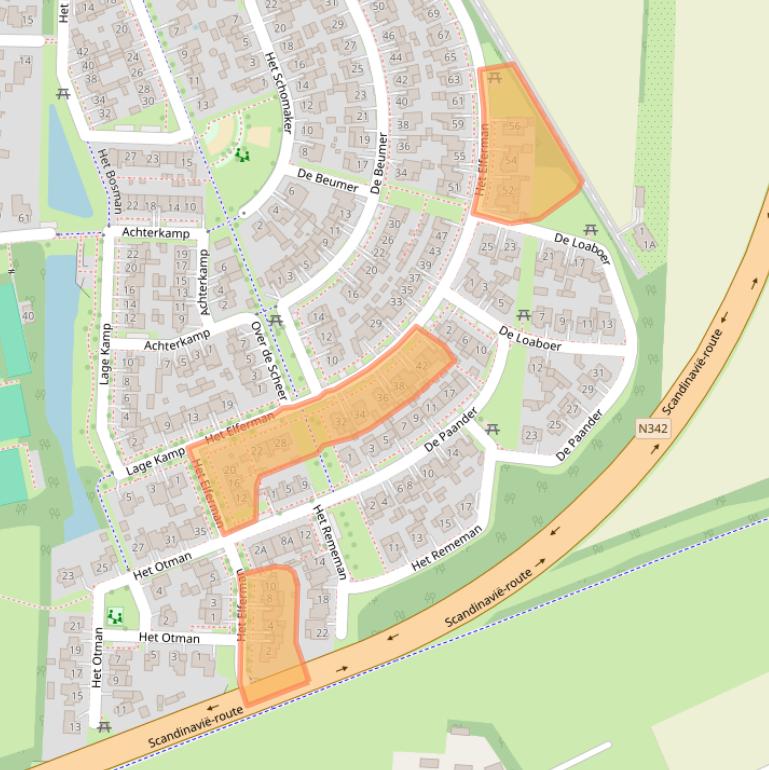 Kaart van postcodegebied 7591WB.