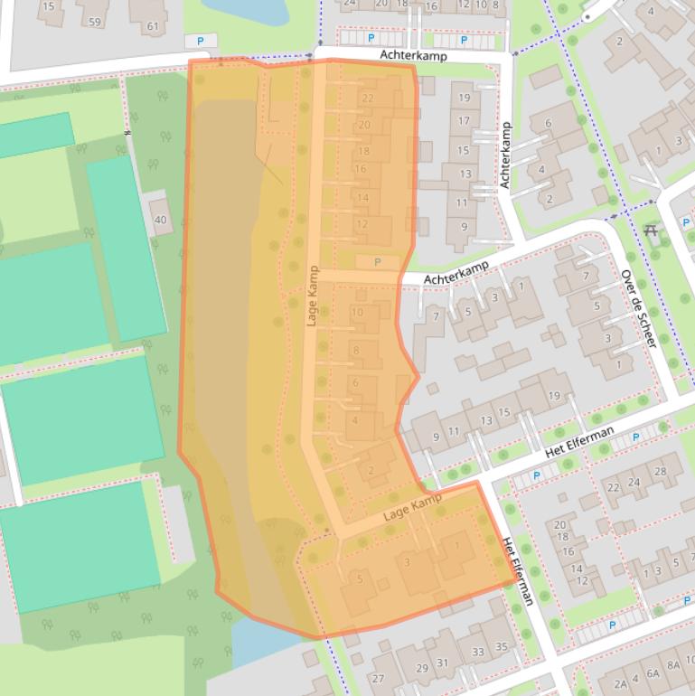 Kaart van postcodegebied 7591WG.