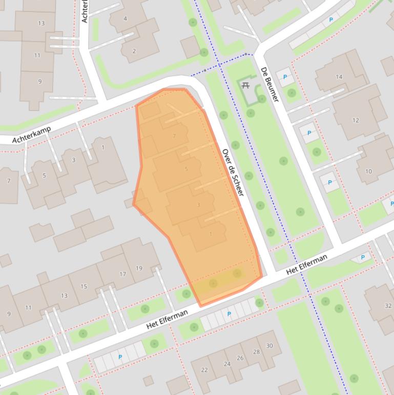 Kaart van postcodegebied 7591WK.