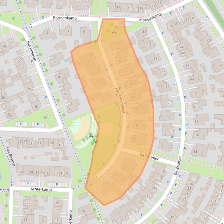 Kaart van postcodegebied 7591WP.