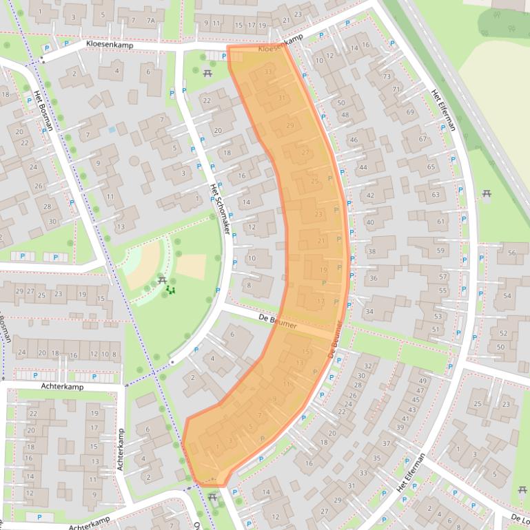 Kaart van postcodegebied 7591WR.