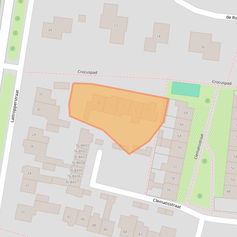 Kaart van postcodegebied 7591XA.