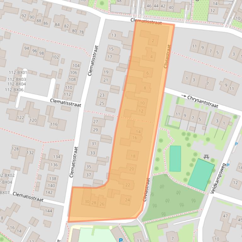 Kaart van postcodegebied 7591XK.